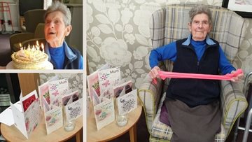Worsley Resident continues with exercising on 92nd birthday